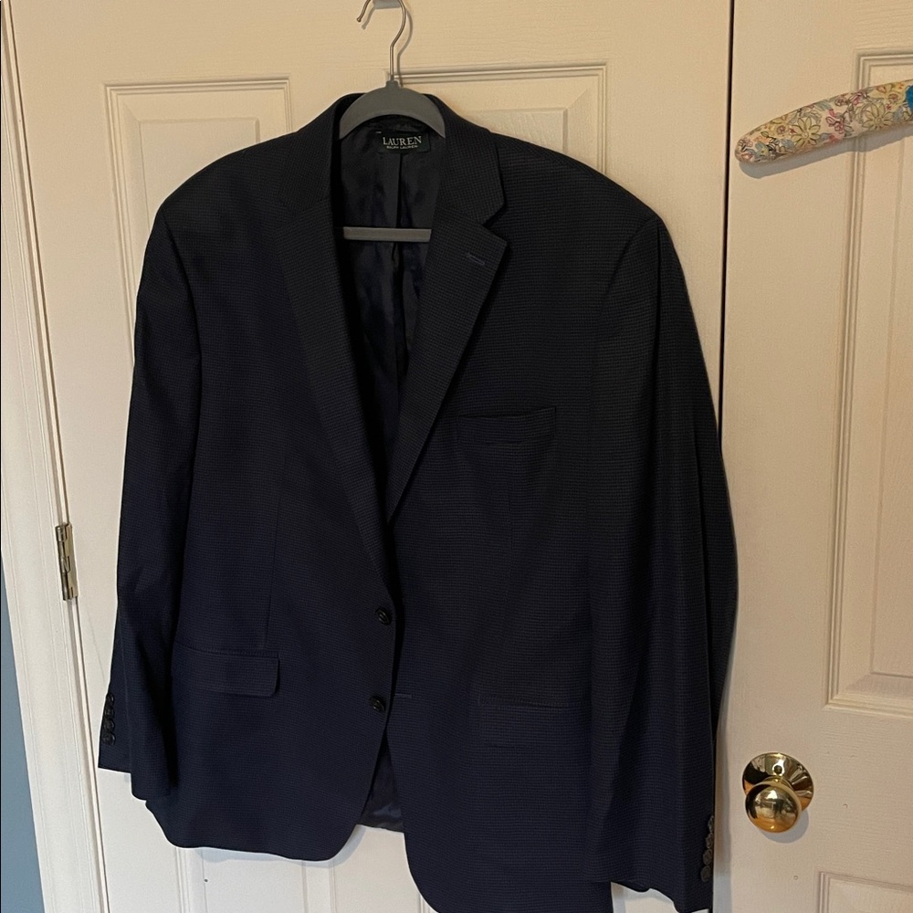 Lauren Ralph Lauren Navy Men's Blazer 48r